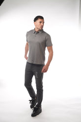 Grey Pawn Embrodiery Polo